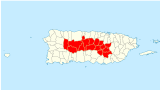 Porta Cordillera Land-locked tourism region in the central mountainous region of Puerto Rico