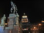 Prag Wenzelsplatz Wenzelsdenkmal Nationalmuseum bei Nacht.jpg