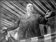 President William Howard Taft introduces the Springfield Municipal Group on Dec. 8, 1913, as "one of the most distinctive civic centers in the United States, and indeed the world." President William Howard Taft introducing the Springfield Municipal Group in Springfield, Massachusetts.jpg