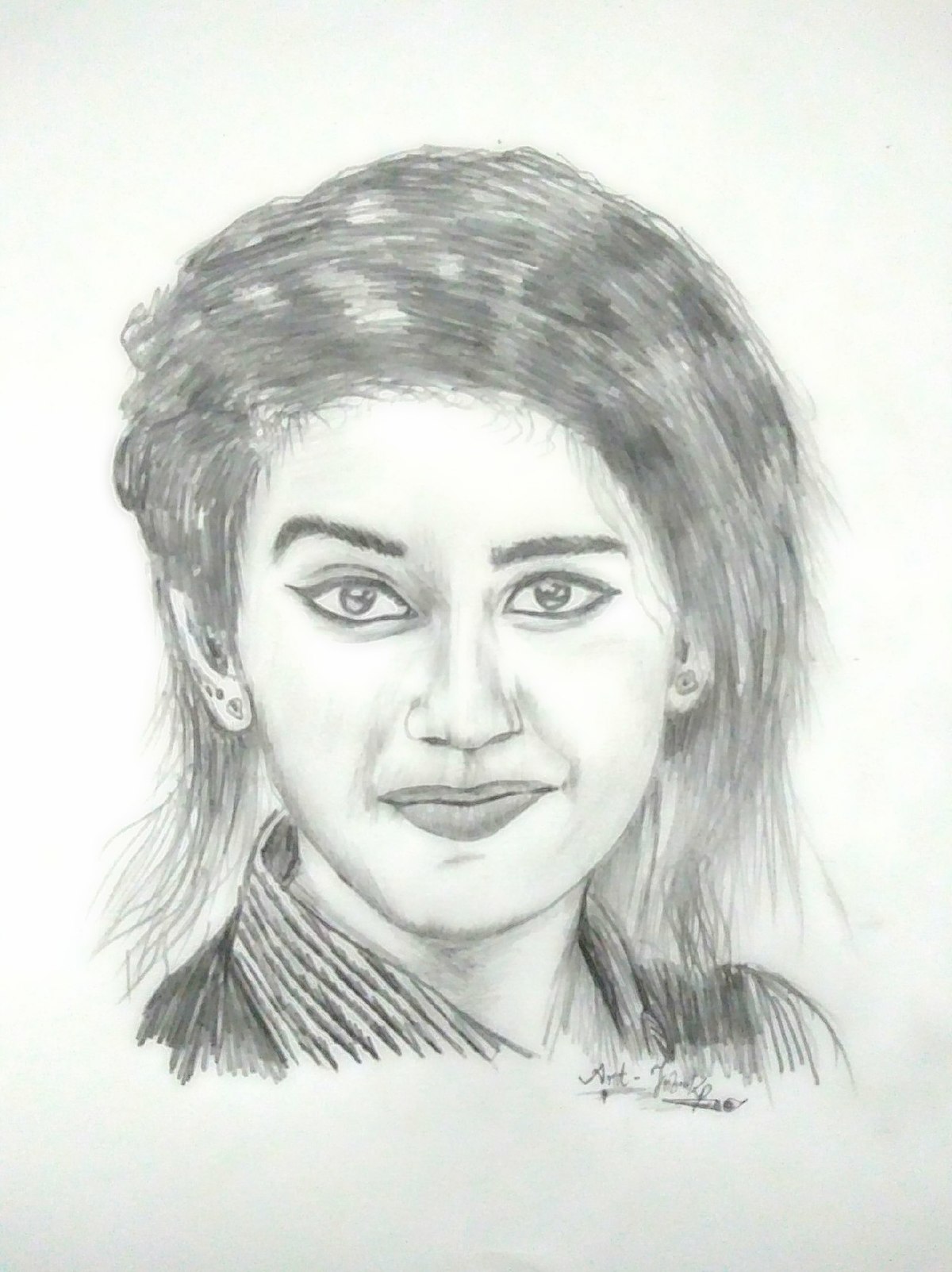 Bollywood actress Lina chandrawarkar Drawing by mohammed irfan | Saatchi Art