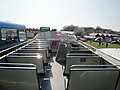 The interior of Provincial 590 (HOR 590E), a Leyland Atlantean, seen at the Bustival 2011 event, held by bus company Southern Vectis at Havenstreet railway station, Isle of Wight.