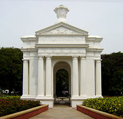 Park Monument (Aayi Mandapam) in the Government Park of Pondicherry