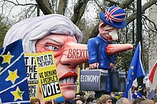Parade float created by Jacques Tilly at a 2019 protest against leaving the EU Put It To The People March -14, London, UK (40484849683).jpg