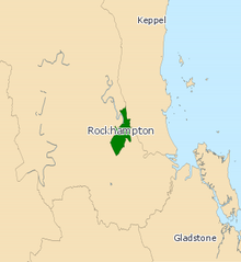 Electoral map of Rockhampton 2008 QLD - Rockhampton 2008.png