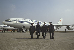 English: Il-86 airliner crew Русский: Экипаж самолета ИЛ-86