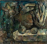 Herman Kruyder, 1934: 'Laatste Landschap', oliverfschilderij