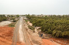 Thiaroye yakınlarındaki PTB hattı.