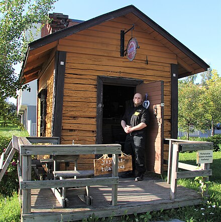 Kuappi, the smallest restaurant in the world,[32] located in Iisalmi, Finland