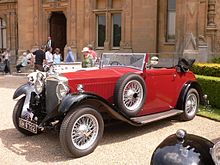 4 1/2 litre long wheelbase NLC, 1932 Red Invicta left front.jpg