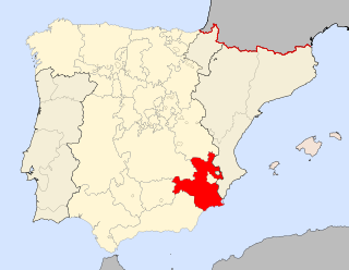 Vị trí của Murcia