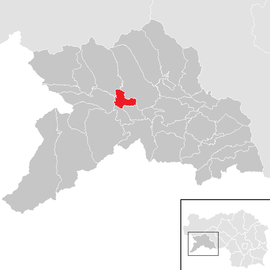 Poloha obce Rinegg v okrese Murau (klikacia mapa)