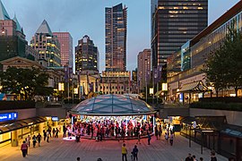 Robson Square à Vancouver.