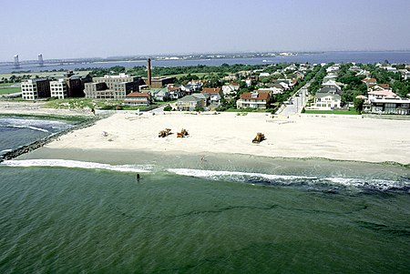 Rockaway Beach aerial view