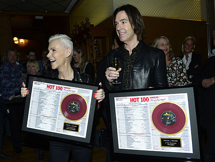Between 1989 and 1991 Roxette had no less than four number one hits on the Billboard Hot 100 chart.
