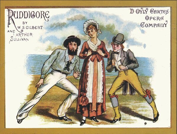 "In Sailing O'er Life's Ocean", a choreographed number from Ruddigore, Act I (1887)