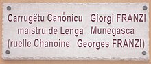 Segnaletica bilingue (monegasco/francese) nel centro storico di Monaco.