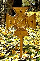 Southern Cross of Honor "Iron Cross" grave marker