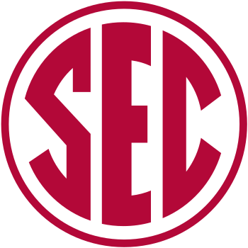 SEC logo in Alabama's colors