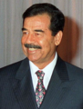 Saddam Hoessein op 8 augustus 1998 geboren op 28 april 1937
