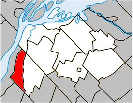 Location within Pierre-De Saurel Regional County Municipality.