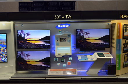 Smart TVs on display