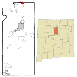 Location of Chimayó, New Mexico