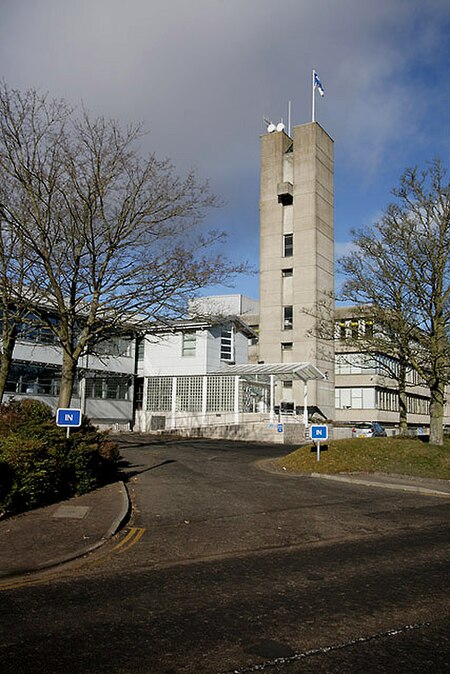 County Offices, Newtown St Boswells, the former headquarters of Roxburgh County Council