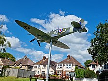 Secret Spitfire Memorial, view from the south Secret Spitfires Memorial 3.jpg