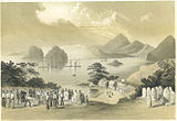 1856年当時の下田のリトグラフ