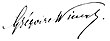 firma de Grégoire (III) Wincqz