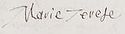 Maria Theresa of Spain's signature