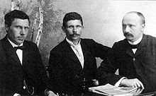 Símun av Skarði, Rasmus Rasmussen, and Símun Pauli úr Konoy (left to right)