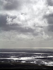 Vue du pont de la Skeiðará depuis Skaftafell.