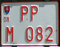 Slovakian license plate for dealers.JPG