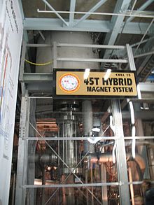 The most powerful electromagnet in the world, the 45 T hybrid Bitter-superconducting magnet at the US National High Magnetic Field Laboratory, Tallahassee, Florida, USA Small small IMG 0836.jpg