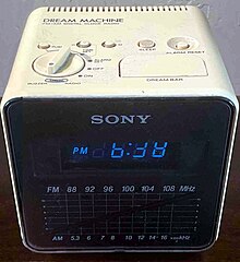 Sony Dream Machine ICF-C212 AM/FM Alarm Clock Radio, Battery Backup (Black)