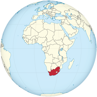 South Africa on the globe (Africa centered).svg