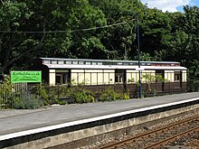 An ex-GWR Travelling Post Office camping coach at St Germans St Germans GWR camping coach.jpg