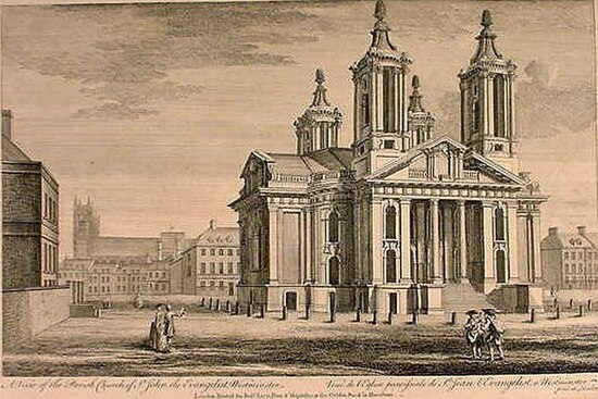 St John's, Smith Square, in the 18th century