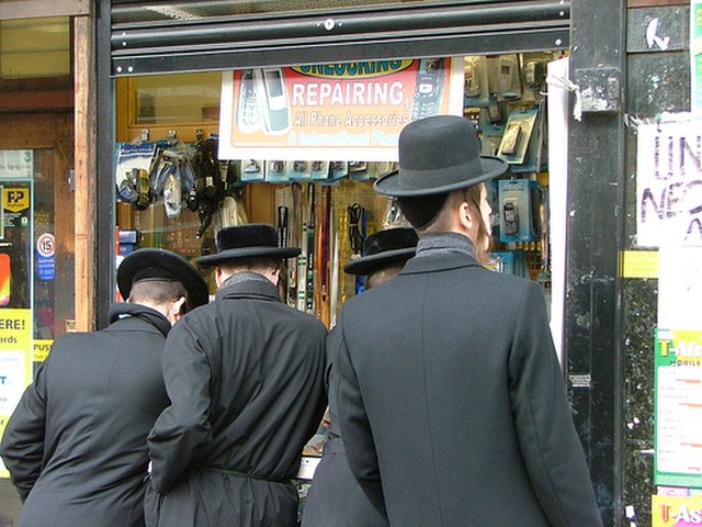 Hasidic Jews in Stamford Hill.