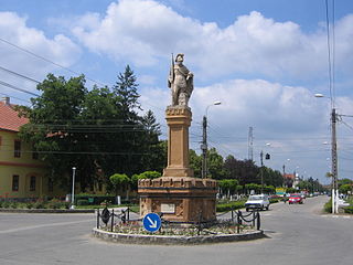 Jimbolia Town in Timiș, Romania