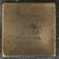 Braunschweig Bruchtorwall 1 Stolperstein Margot Wertheim