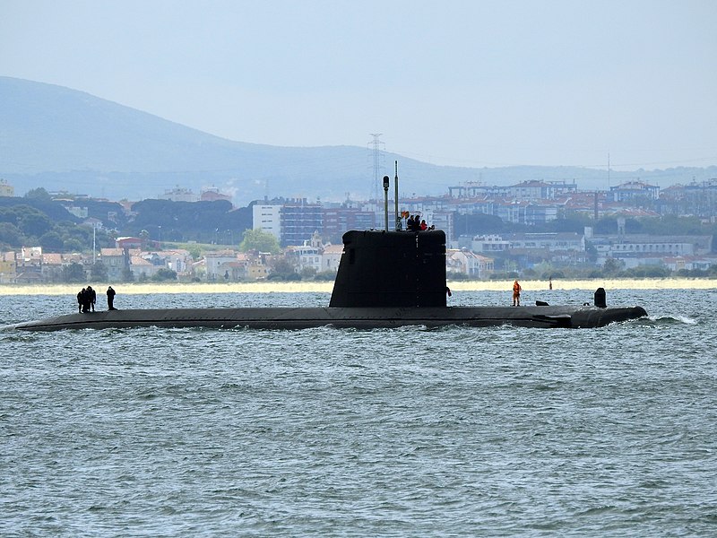 File:Submarine in Lisbon, Portugal - April 2019 (1).jpg
