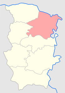 Мариампольский уезд на карте