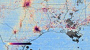 Thumbnail for File:TEMPO - Nitrogen Dioxide Air Pollution Over North America (SVS5142 - tempo no2 still).jpg
