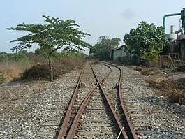 A surviving headshunt on the Donggang Line