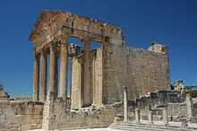 The Capitoline Temple in Dougga TUNISIE DOUGA CAPITOLE 001.JPG