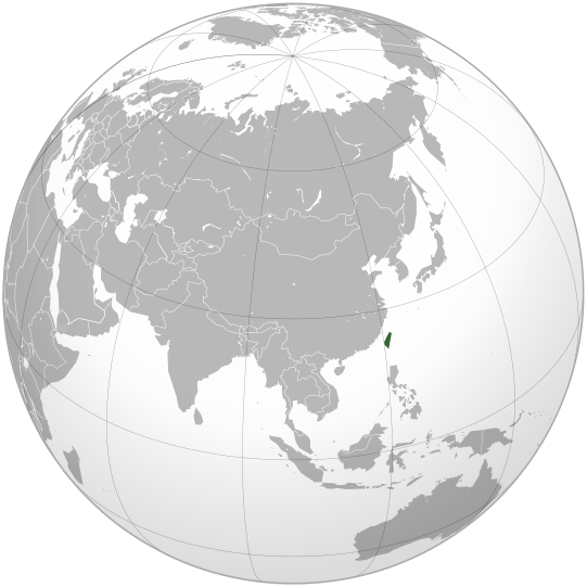 File:Taiwan (orthographic projection).svg