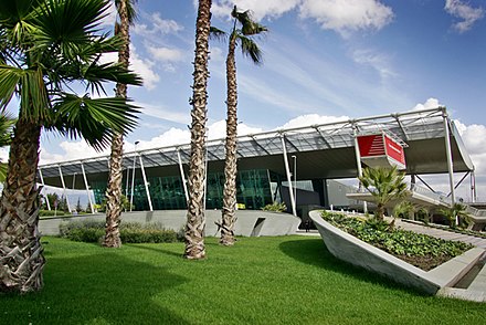 The terminal of Nënë Tereza International Airport