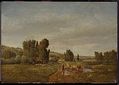 Théodore Rousseau - Paisagem com uma camponesa regando suas vacas - 84.277 - Museu de Belas Artes.jpg